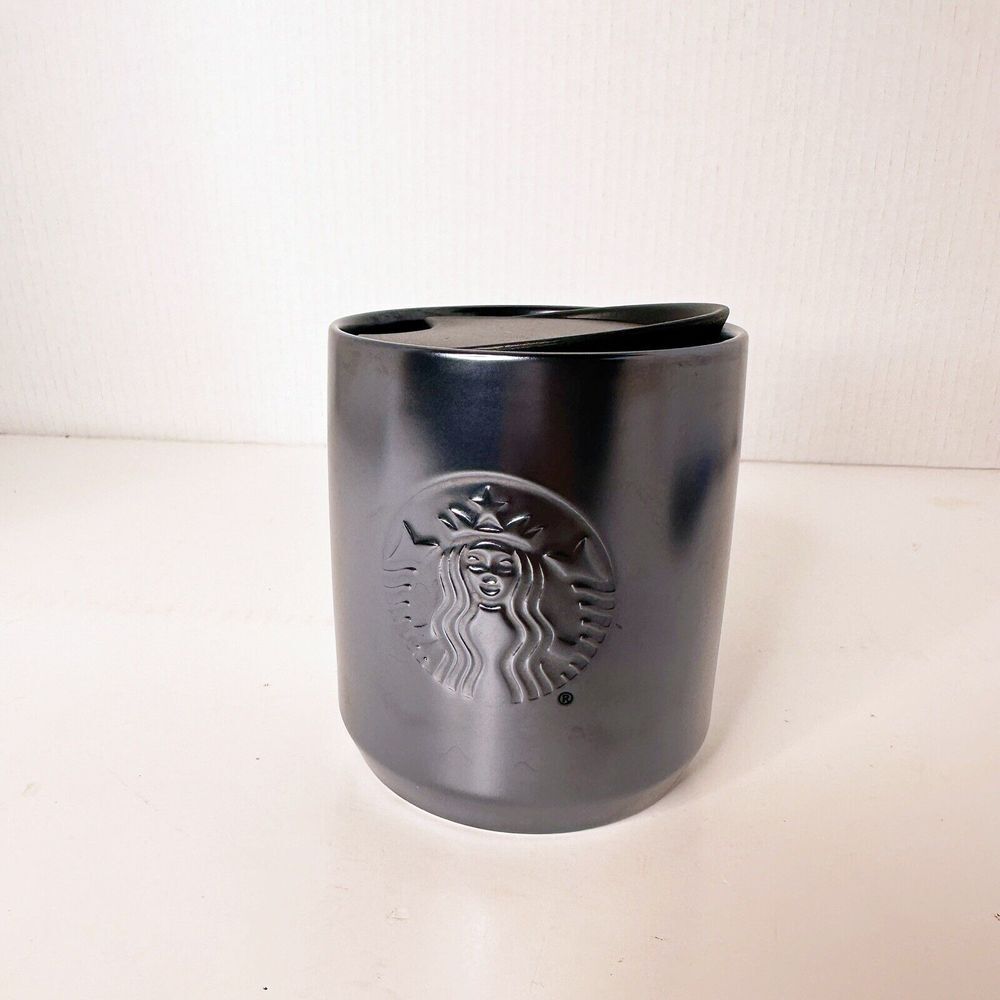 Starbucks 2022 Ceramic Iridescent‎ Coffee Tumbler Travel Mug Cup Lid 8oz